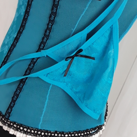 Nwt Intimate basics sz M 2 pc laced lingerie - Picture 3 of 7